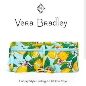 Vera Bradley Factory Style Curling & Flat Iron Cover in Lemon Groves